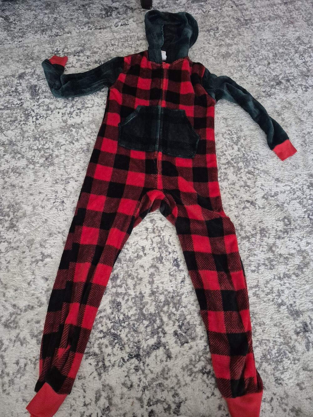 Cat and jack plaid onesie size kids small